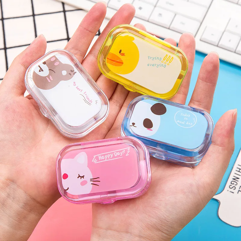 Cartoon Contact Lens Cases with Mirror Cute Contact Lens Box Square Women Girls Travel Contact Lenses Kit Container Case
Cartoon Contact Lens Cases with Mirror Cute Contact Lens Box Square Women Girls Travel Contact Lenses Kit Container Case