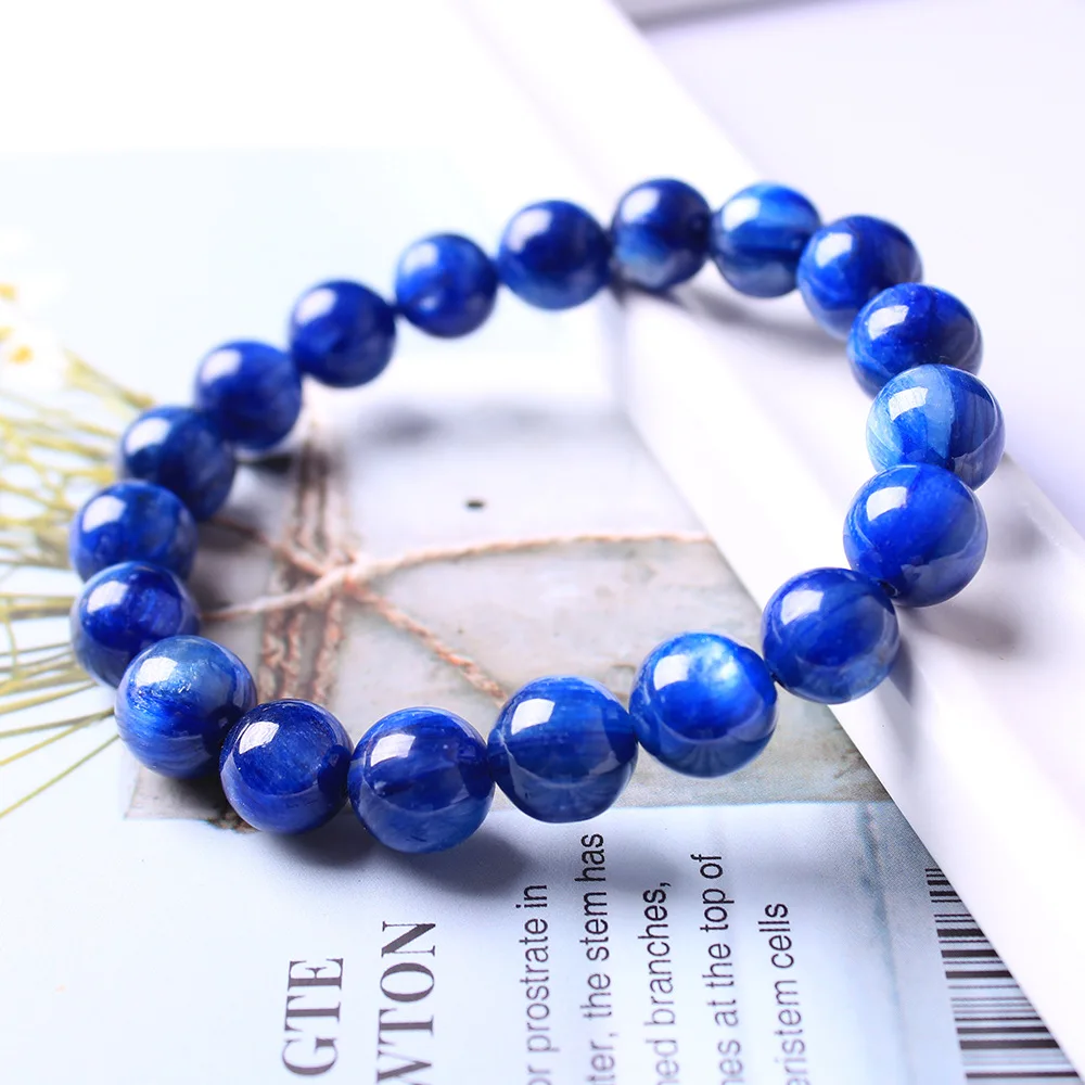Natural Kyanite Beads Blue Stone Strand Bracelets Fine Gemstone Beaded Jewelry Bracelet For Woman men Gifts Drop Shipping
Natural Kyanite Beads Blue Stone Strand Bracelets Fine Gemstone Beaded Jewelry Bracelet For Woman men Gifts Drop Shipping