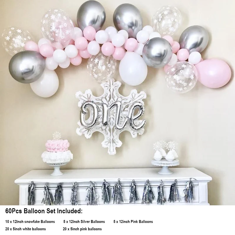 Elsa Princess Snowflake Wonderland Ice Balloon Garland DIY Kit Set Blue Winter Onederland First Birthday Party Baby Shower Decor
Elsa Princess Snowflake Wonderland Ice Balloon Garland DIY Kit Set Blue Winter Onederland First Birthday Party Baby Shower Decor