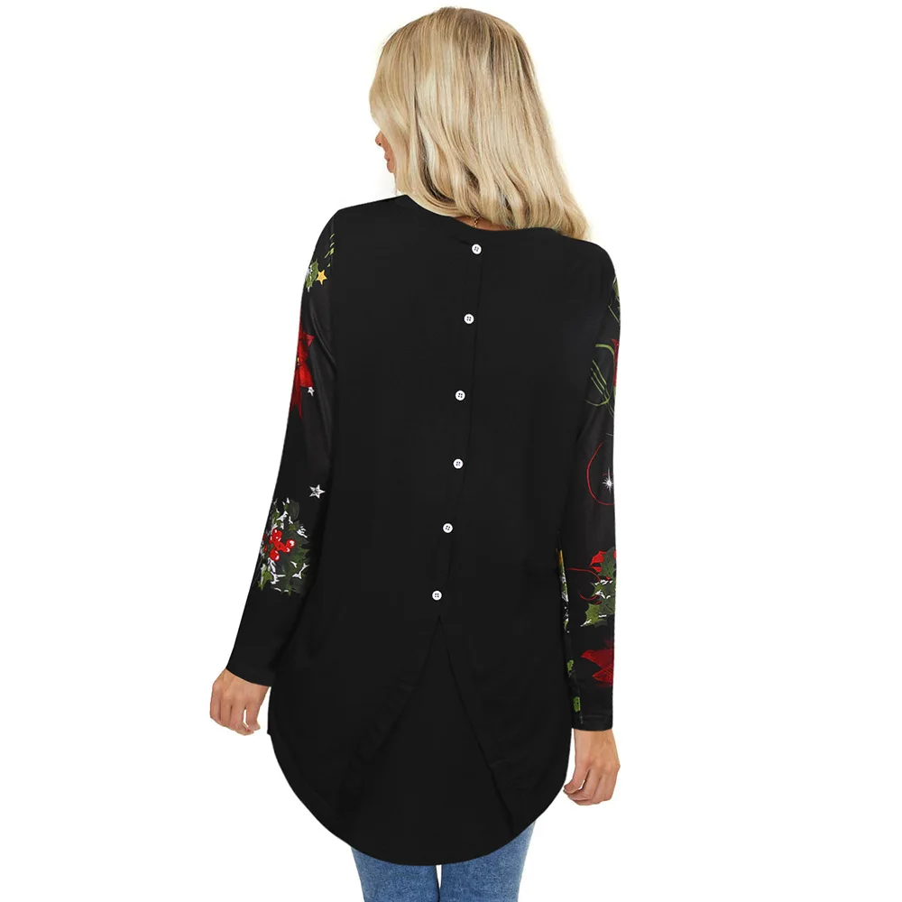 Amazon Hot Selling 2020 Europe and America Autumn and Winter WOMEN'S Dress Christmas Tops Slim Fit Single-Breasted Long Sleeve P
Amazon Hot Selling 2020 Europe and America Autumn and Winter WOMEN'S Dress Christmas Tops Slim Fit Single-Breasted Long Sleeve P