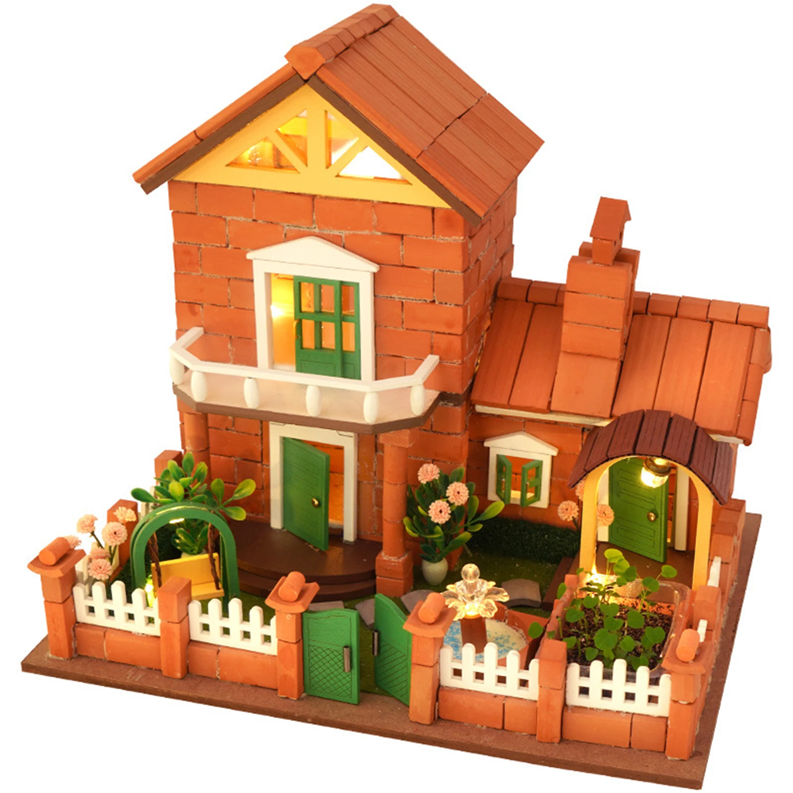 DIY Creative Handcraft Miniature Dollhouse Mini Plant Kit LED Light Battery Case Villa Garden House Self Assembly Toys
DIY Creative Handcraft Miniature Dollhouse Mini Plant Kit LED Light Battery Case Villa Garden House Self Assembly Toys