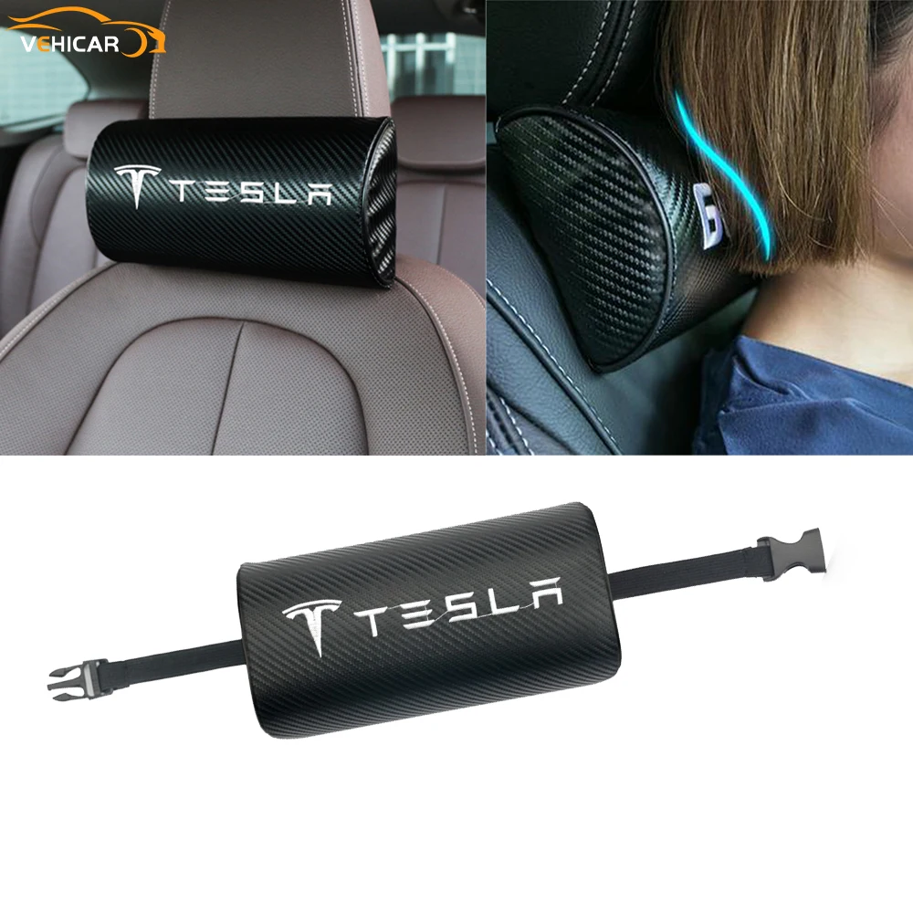 VEHICAR Car Seat Headrest For Tesla Logo Knitting Car Neck Support Pillow Removable Auto Accessories Universal
VEHICAR Car Seat Headrest For Tesla Logo Knitting Car Neck Support Pillow Removable Auto Accessories Universal