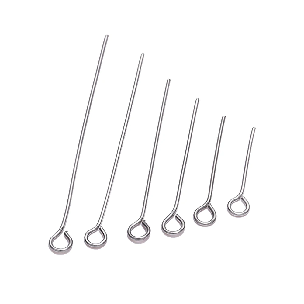 100pcs 20-50mm Stainless Steel Eye Head Pins Connectors Earrings Pendant Pins Needles For DIY Jewelry Making Accessories
100pcs 20-50mm Stainless Steel Eye Head Pins Connectors Earrings Pendant Pins Needles For DIY Jewelry Making Accessories