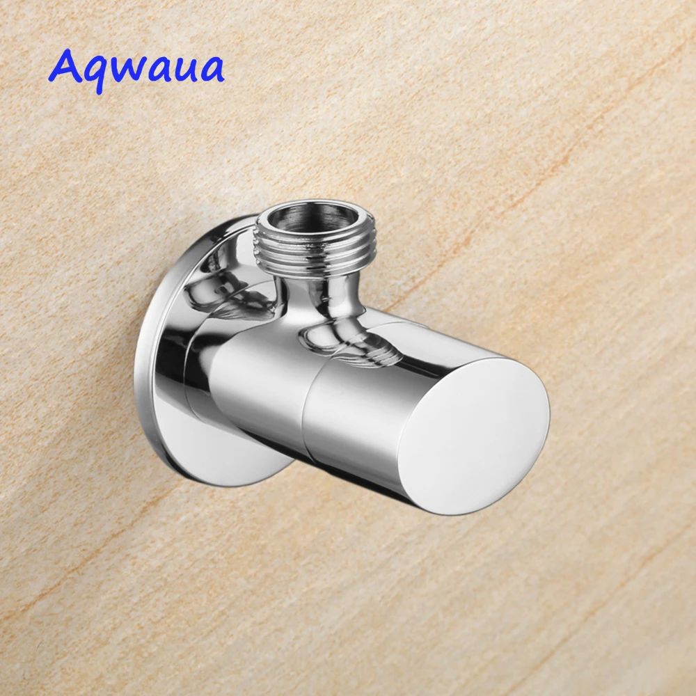 Водопроводный клапан Aqwaua Овальный угловой латунный отводной G1/2 Thread подклапан