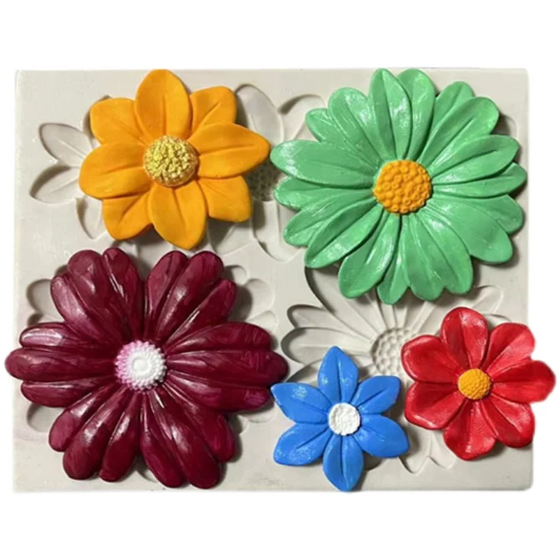 5 Even Large and Small Daisy Shape Silicone Mold Fondant Cake Decorating Tools Chocolate Cupcake Baking Gumpaste Mold
5 Even Large and Small Daisy Shape Silicone Mold Fondant Cake Decorating Tools Chocolate Cupcake Baking Gumpaste Mold
