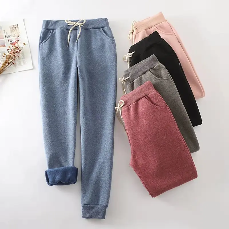 Winter Women's Pants Thick Fleece Inside Warm Female Harem Pants Full Length Loose Oversize Pants Long Trousers Pockets Autumn
Winter Women's Pants Thick Fleece Inside Warm Female Harem Pants Full Length Loose Oversize Pants Long Trousers Pockets Autumn