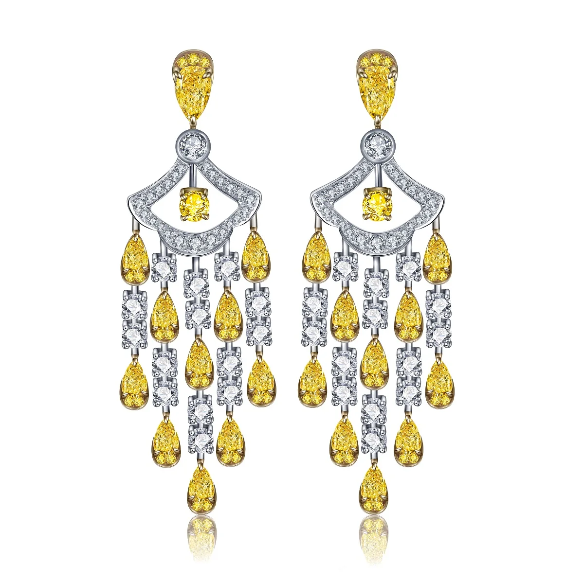 Pear Cut Simulated Yellow Diamond 18K Gold Drop earrings Chandelier Earrings Online-Shopping
Pear Cut Simulated Yellow Diamond 18K Gold Drop earrings Chandelier Earrings Online-Shopping