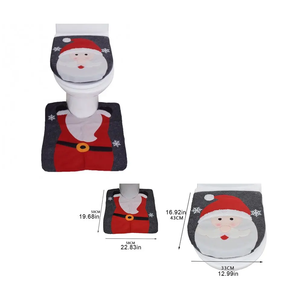 3PCS Christmas Toilet Seat & Cover Santa Claus Bathroom Mat Xmas Decor Bathroom Santa Toilet Seat Cover Rug Home Decoration 2020
3PCS Christmas Toilet Seat & Cover Santa Claus Bathroom Mat Xmas Decor Bathroom Santa Toilet Seat Cover Rug Home Decoration 2020