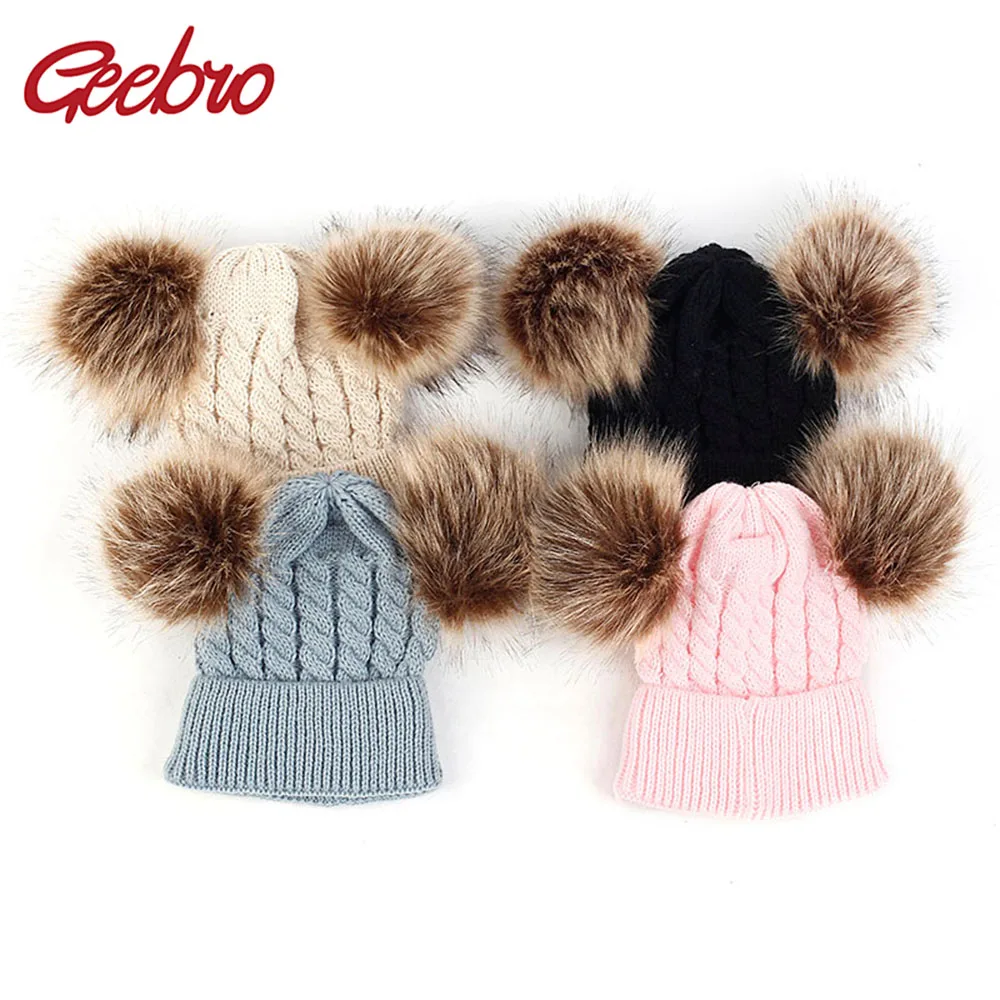 Geebro Children Beanie Hat With Faux Fur Pompom Scarf Set Knitted Ribbed Style Cap For Winter Autumn Warm Skull Hat Kids Baby
Geebro Children Beanie Hat With Faux Fur Pompom Scarf Set Knitted Ribbed Style Cap For Winter Autumn Warm Skull Hat Kids Baby