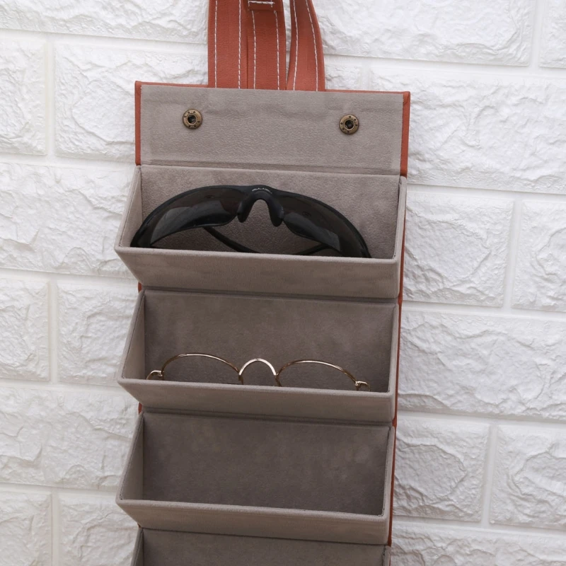 6 Slots Foldable PU Leather Sunglasses Eyeglasses Travel Organizer Case Multiple Hanging Eyewear Holder Display
6 Slots Foldable PU Leather Sunglasses Eyeglasses Travel Organizer Case Multiple Hanging Eyewear Holder Display