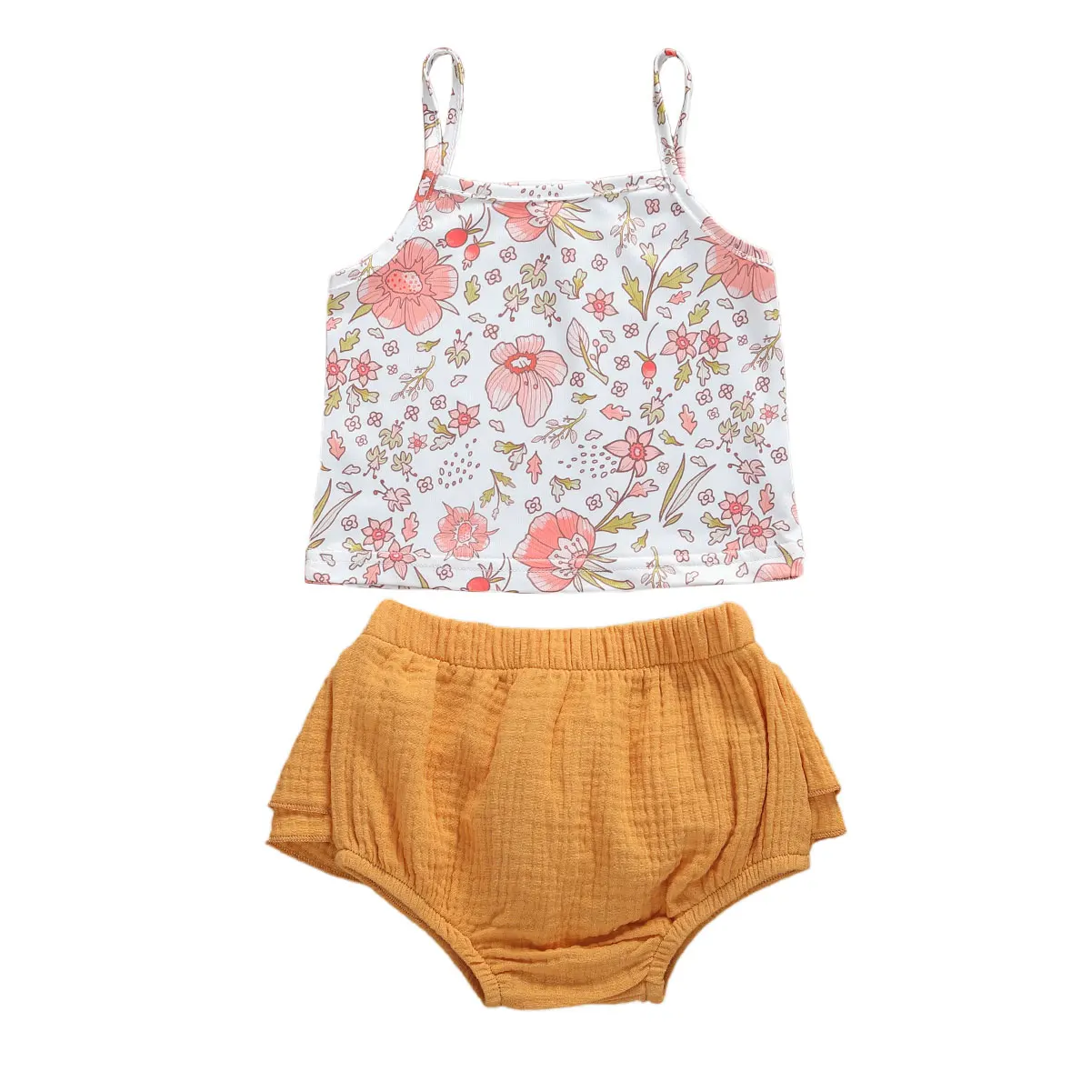 6M-3Y Toddler infant baby girls summer clothes cute outfits Sling Sleeveless Floral Vest Tops+solid Shorts 2pcs clothing set
6M-3Y Toddler infant baby girls summer clothes cute outfits Sling Sleeveless Floral Vest Tops+solid Shorts 2pcs clothing set