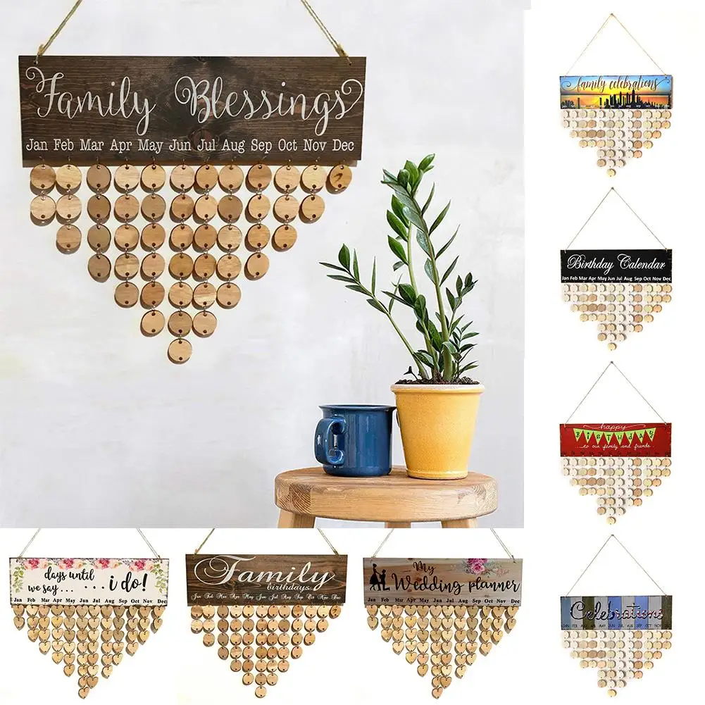 Calendar Reminder Board Special Days Family Friends Birthday Dates Sign DIY Calendar Reminder Wood Board Wedding Decoration Wall
Calendar Reminder Board Special Days Family Friends Birthday Dates Sign DIY Calendar Reminder Wood Board Wedding Decoration Wall