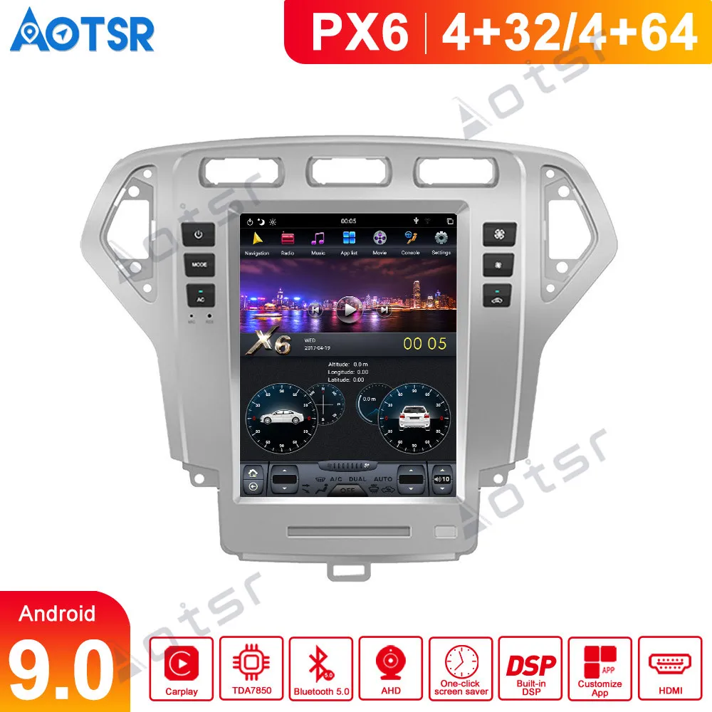 Android 9.0 Tesla Car GPS Navi multimedia For Ford Mondeo Fusion MK4 2007-2010 auto stereo radio tape recorder No DVD head unit
Android 9.0 Tesla Car GPS Navi multimedia For Ford Mondeo Fusion MK4 2007-2010 auto stereo radio tape recorder No DVD head unit