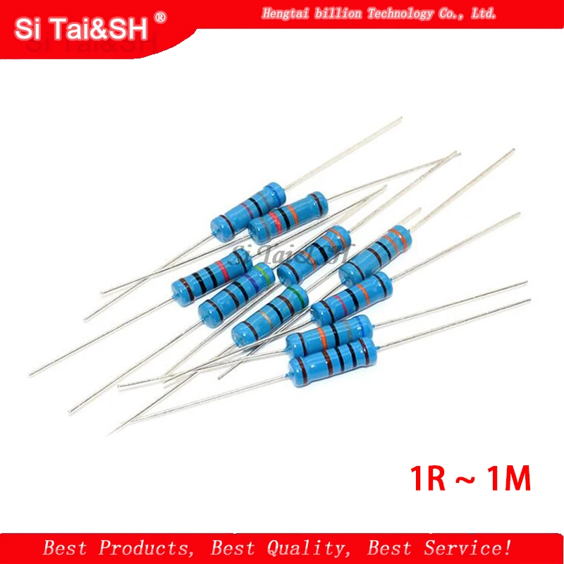 50pcs 1W Metal film resistor 1% 1R ~ 1M 2R 10R 22R 47R 100R 330R 1K 4.7K 10K 22K 47K 100K 330K 470K 1 2 10 22 47 100 330 ohm
50pcs 1W Metal film resistor 1% 1R ~ 1M 2R 10R 22R 47R 100R 330R 1K 4.7K 10K 22K 47K 100K 330K 470K 1 2 10 22 47 100 330 ohm