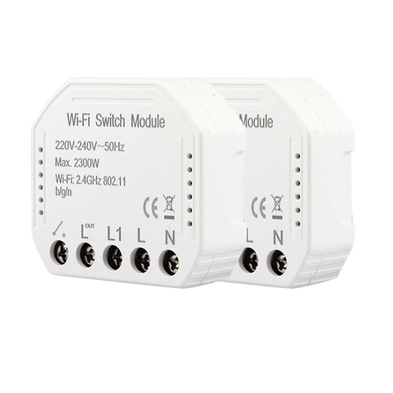 2Pcs Wifi Smart Light Switch Diy Breaker Module Smart Life/Tuya App Remote Control,Works With Alexa Echo Google-Home
2Pcs Wifi Smart Light Switch Diy Breaker Module Smart Life/Tuya App Remote Control,Works With Alexa Echo Google-Home