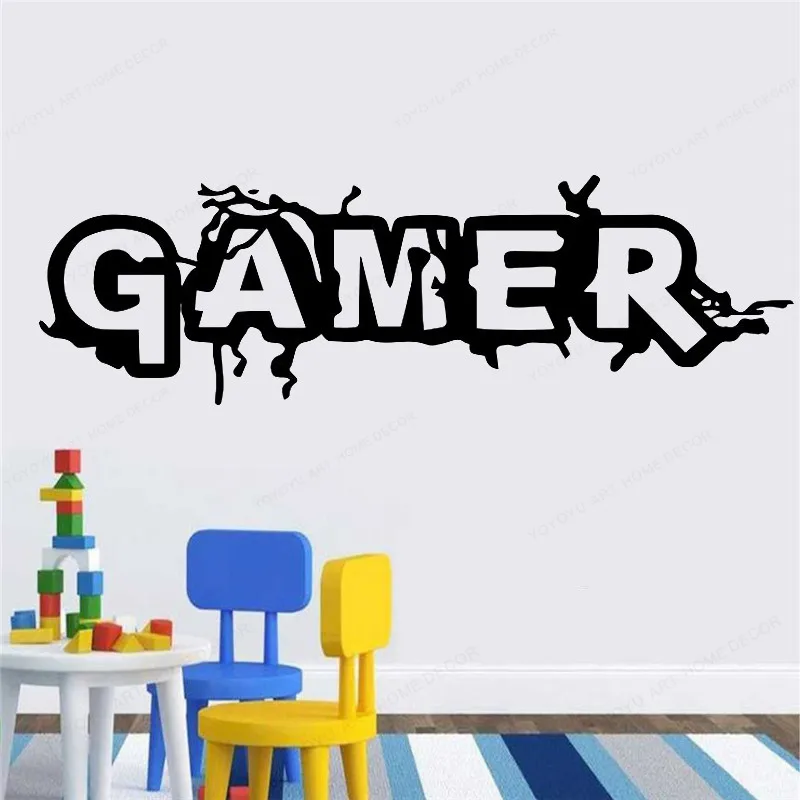 Gamer wall sticker vinyl kids room wall Decor gaming removable art mural Boys Bedroom decoration JH354
Gamer wall sticker vinyl kids room wall Decor gaming removable art mural Boys Bedroom decoration JH354
