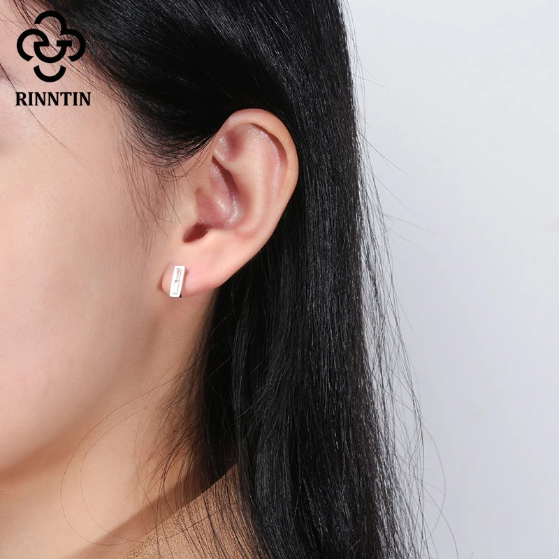 Rinntin Real 925 Silver Earring Stud Square Shape AAAA Transparent Crystal Zircon For Girls Dating Trendy Earring TSE322
Rinntin Real 925 Silver Earring Stud Square Shape AAAA Transparent Crystal Zircon For Girls Dating Trendy Earring TSE322