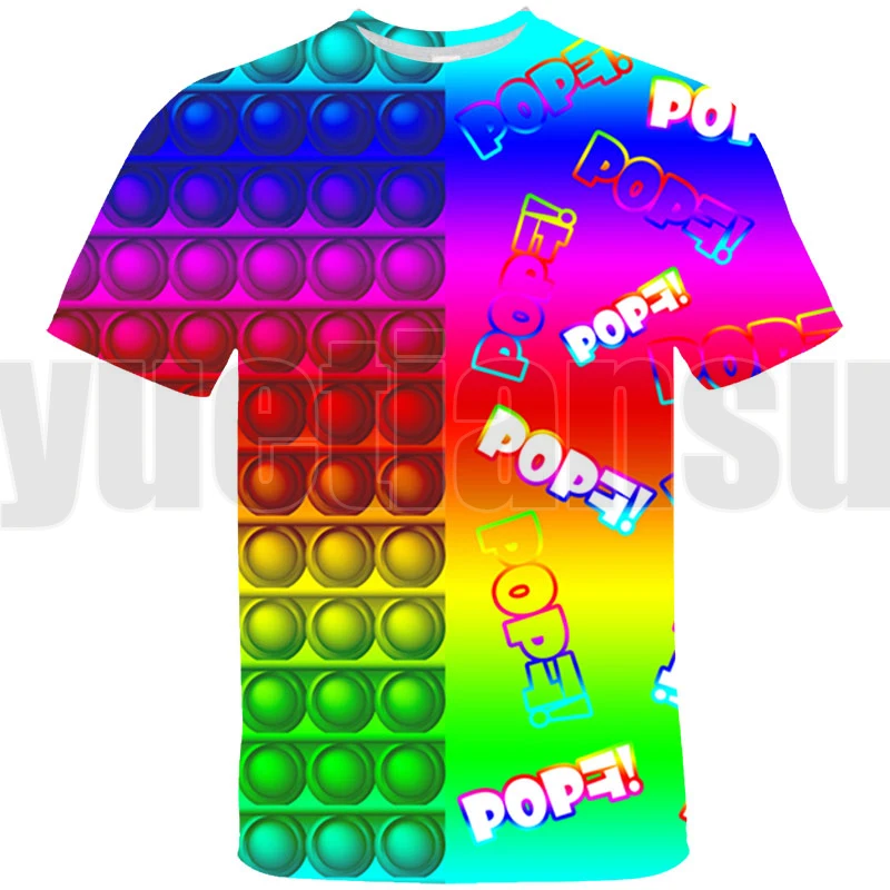 3D POP Fidget T Shirt Teens Family Games Rainbow Tee Tops Oversize Tshirt Kids Short Sleeve Summer Streetwear T-shirt Men 
3D POP Fidget T Shirt Teens Family Games Rainbow Tee Tops Oversize Tshirt Kids Short Sleeve Summer Streetwear T-shirt Men