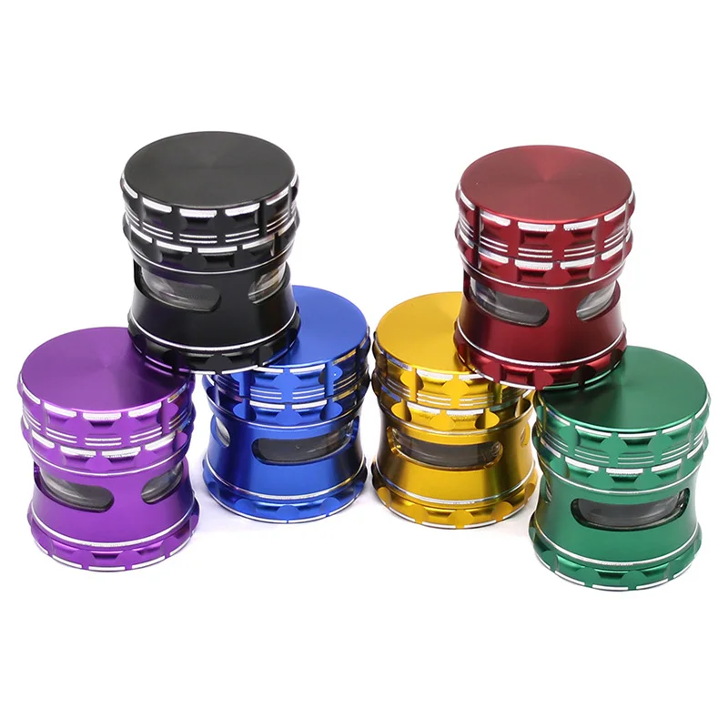 Metal Tobacco Smoking Herb Grinders 4 layers 63mm Aluminium Alloy Dry Herbal Herb Smoke Grinders Cigarette Abrader Wholesale
Metal Tobacco Smoking Herb Grinders 4 layers 63mm Aluminium Alloy Dry Herbal Herb Smoke Grinders Cigarette Abrader Wholesale
