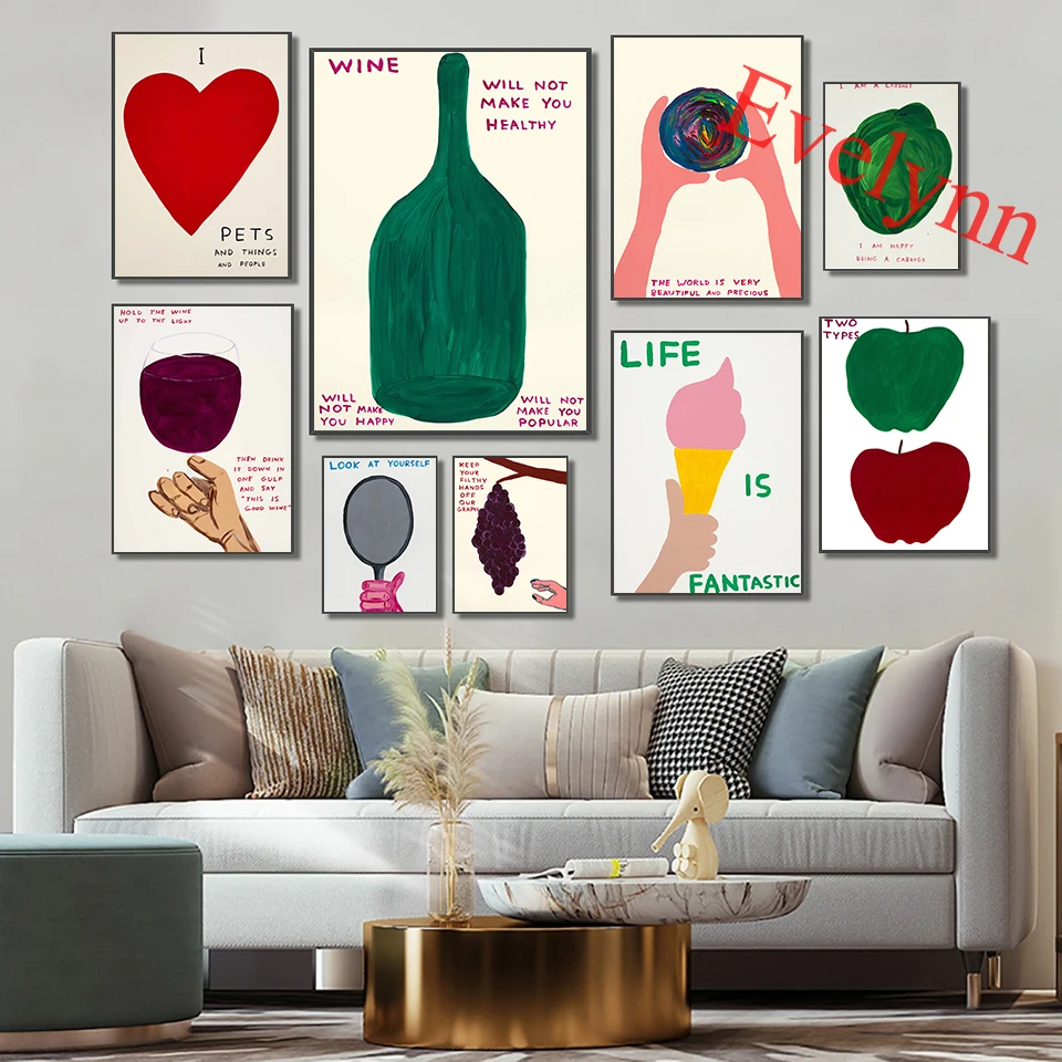 Abstract David Shrigley Prints Art Posters,Funny David Shrigley Wall Art Canvas Wall Picture For Living Room Decoration Painting
Abstract David Shrigley Prints Art Posters,Funny David Shrigley Wall Art Canvas Wall Picture For Living Room Decoration Painting