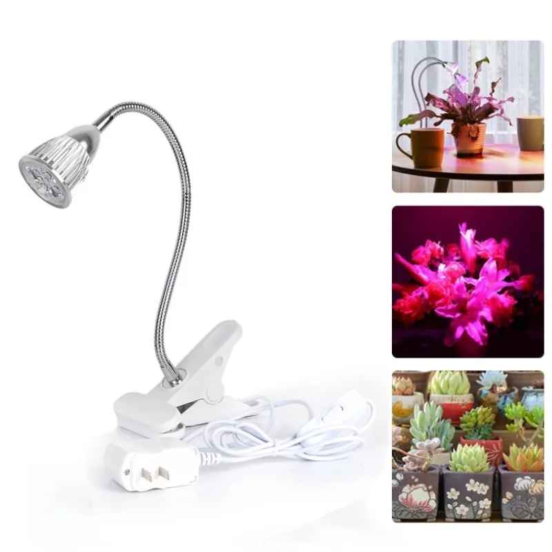 1pc 1/2/3-Head LED Grow Light with Lamp Holder Clip 360 Degree LED Grow Lights For Indoor Flowers Vegetables Plant Grow Tent
1pc 1/2/3-Head LED Grow Light with Lamp Holder Clip 360 Degree LED Grow Lights For Indoor Flowers Vegetables Plant Grow Tent