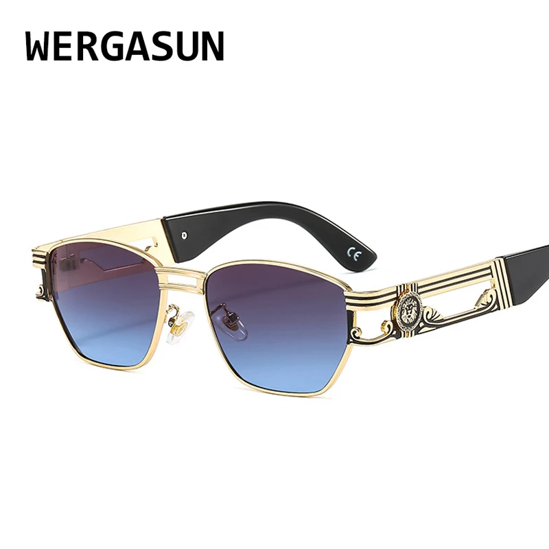 WERGASUN Vintage Steampunk Sunglasses Women Retro Metal Sunglasses Men Black Red Clear Lens Female Eyewear UV400 oculos de sel 
WERGASUN Vintage Steampunk Sunglasses Women Retro Metal Sunglasses Men Black Red Clear Lens Female Eyewear UV400 oculos de sel