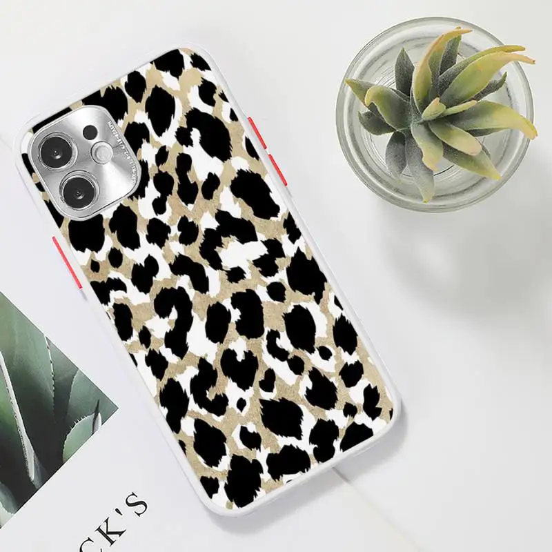 Leopard Phone Case Clear matte transparent For white iPhone 7 8 x xs xr 11 12 pro plus max mini Funda
Leopard Phone Case Clear matte transparent For white iPhone 7 8 x xs xr 11 12 pro plus max mini Funda