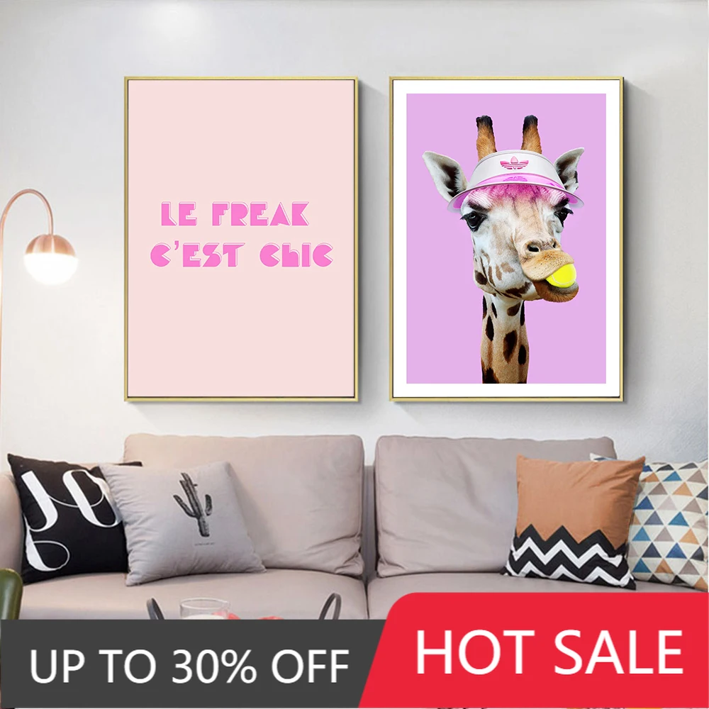Christmas Nordic poster canvas painting animal wall art tennis giraffe pictures and prints murals living room home decoration
Christmas Nordic poster canvas painting animal wall art tennis giraffe pictures and prints murals living room home decoration