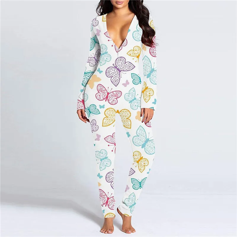 Sexy Jumpsuit Women One-Piece Bodysuit Women Sexy Adult Rompers Pajamas Suit Long-Sleeved Button Printing Casual Nightgown 2021
Sexy Jumpsuit Women One-Piece Bodysuit Women Sexy Adult Rompers Pajamas Suit Long-Sleeved Button Printing Casual Nightgown 2021