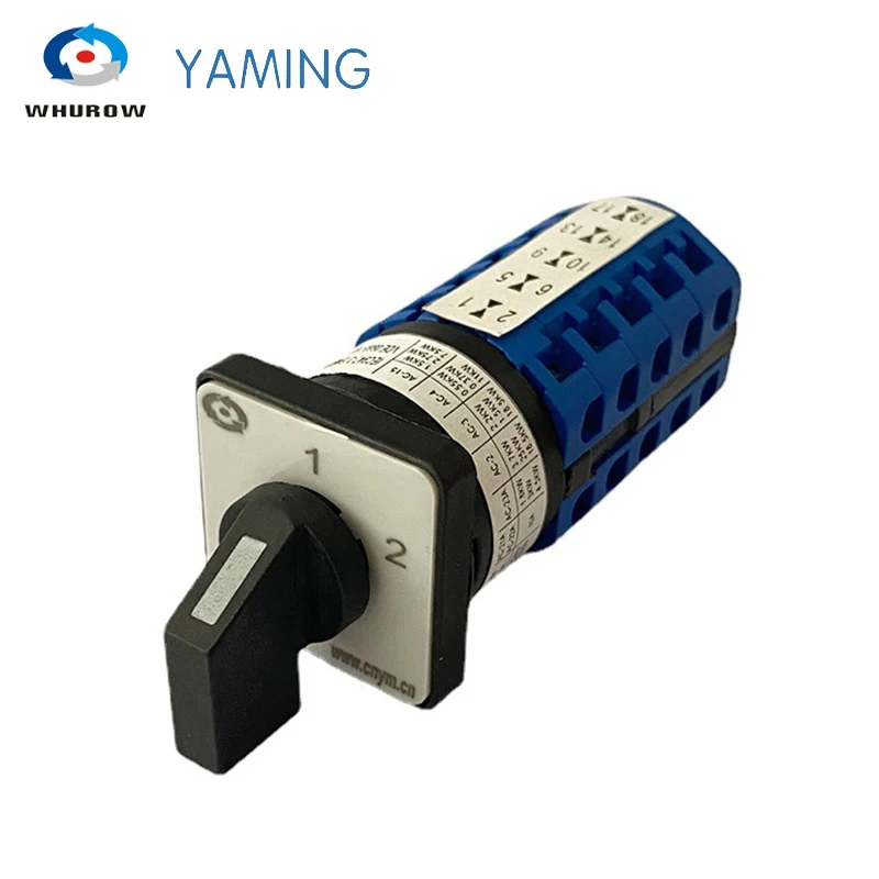 LW26-10/5 Changeover Selector LW28 Series 2 Position 5 Poles 10A Silver Contact Dual Power Rotary Cam Switch
LW26-10/5 Changeover Selector LW28 Series 2 Position 5 Poles 10A Silver Contact Dual Power Rotary Cam Switch