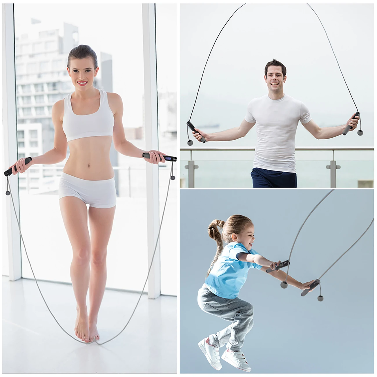 Электронная Скакалка с противоскользящей ручкой, беспроводная Регулируемая Скакалка для прыжков и тренировок
Электронная Скакалка с противоскользящей ручкой, беспроводная Регулируемая Скакалка для прыжков и тренировок