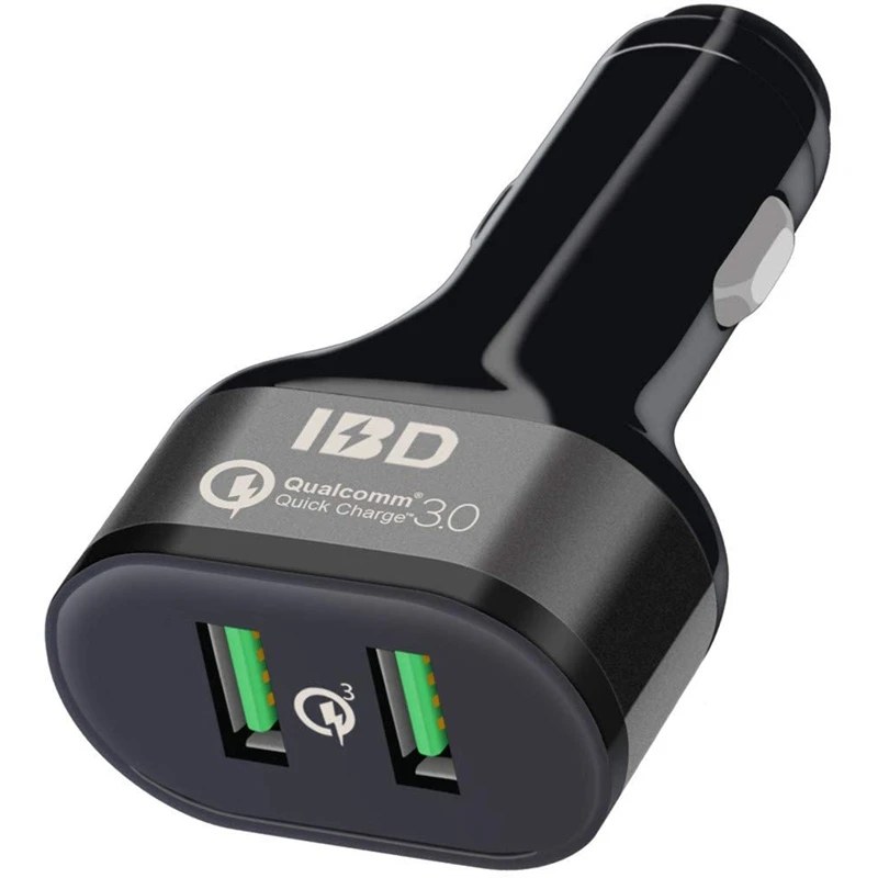 307-Q3 Car Charger, 36W Dual USB QC3.0 Car Fast Charger Adapter for iPhone 11/7 Plus/6S, Galaxy S10/S9/S8, Note 9, and More 
307-Q3 Car Charger, 36W Dual USB QC3.0 Car Fast Charger Adapter for iPhone 11/7 Plus/6S, Galaxy S10/S9/S8, Note 9, and More