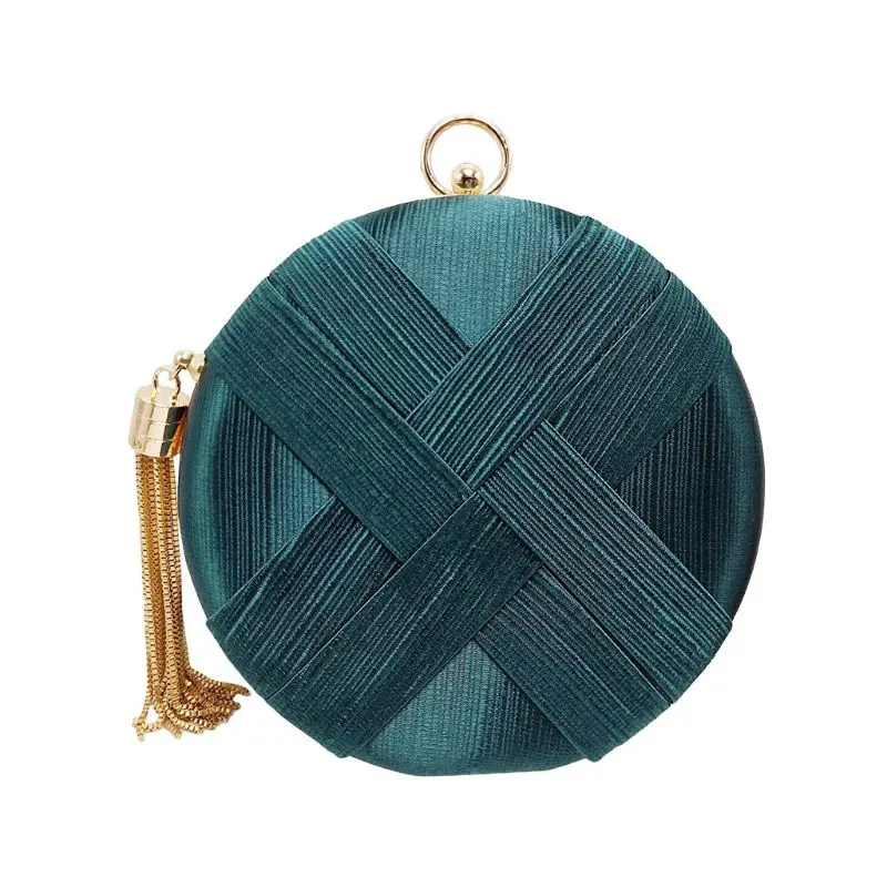 Women's Round Satin Evening Clutch Bags Tassel Pendant Purse Evening Handbags for Party Bridal Wedding H8WD
Women's Round Satin Evening Clutch Bags Tassel Pendant Purse Evening Handbags for Party Bridal Wedding H8WD