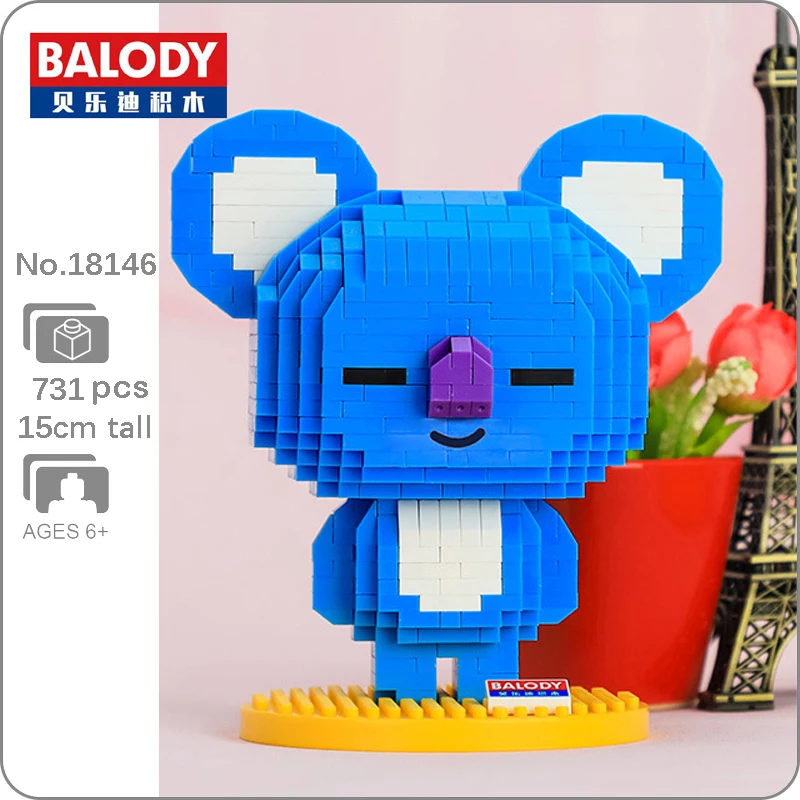 Balody Cartoon Pet Animal Blue Koala Bear 3D Model DIY Diamond Mini Magic Bricks Building Blocks Kit Assemble Toys for Kids
Balody Cartoon Pet Animal Blue Koala Bear 3D Model DIY Diamond Mini Magic Bricks Building Blocks Kit Assemble Toys for Kids