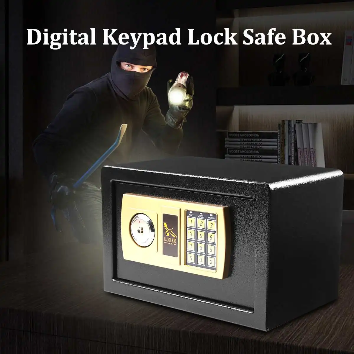 Digital Electronic Password Safe Jewellery Gold Money Mini Safe Box Ideal Security Secret Box Keypad Lock Safe Box 310x200x200mm
Digital Electronic Password Safe Jewellery Gold Money Mini Safe Box Ideal Security Secret Box Keypad Lock Safe Box 310x200x200mm