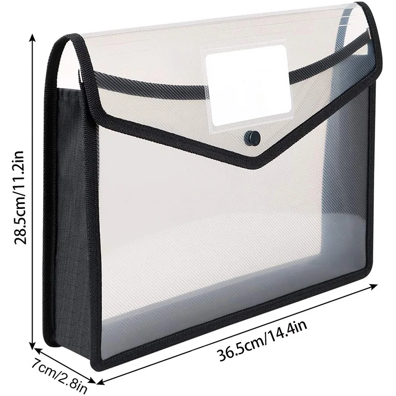 A4 Folder Poly Pockets Envelope,5 Pack File Folders with Button Closure, Waterproof Transparent Document Folder
A4 Folder Poly Pockets Envelope,5 Pack File Folders with Button Closure, Waterproof Transparent Document Folder