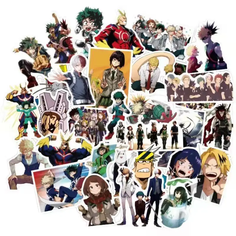 10/50pcs Anime My Hero Academia Stickers Laptop Waterproof graffiti Sticker For Laptop Skateboard Suitcase Character Decals Toys
10/50pcs Anime My Hero Academia Stickers Laptop Waterproof graffiti Sticker For Laptop Skateboard Suitcase Character Decals Toys
