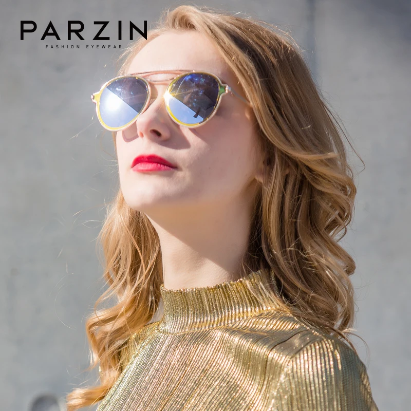 

PARZIN TR90 Women Sunglasses for Men Polarized Vintage Round Frame Driver Sun Glasses Brand Design Outdoor Accessories 9899