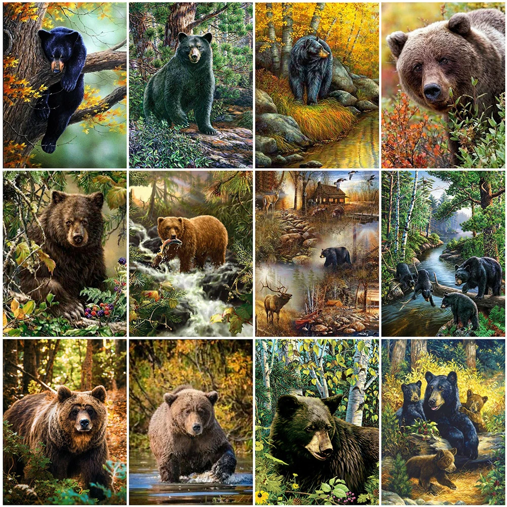 Square Round Diamond Painting Bear 5D DIY Diamond Embroidery Cross Stitch Animals Rhinestone Mosaic Crafts Kit
Square Round Diamond Painting Bear 5D DIY Diamond Embroidery Cross Stitch Animals Rhinestone Mosaic Crafts Kit