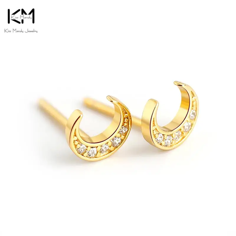 KISS MANDY 925 Sterling Silver Moon Shape Stud Earrings with AAAA Zirconia for Women Korean Exquisite Silver Jewelry 2021 APE29
KISS MANDY 925 Sterling Silver Moon Shape Stud Earrings with AAAA Zirconia for Women Korean Exquisite Silver Jewelry 2021 APE29