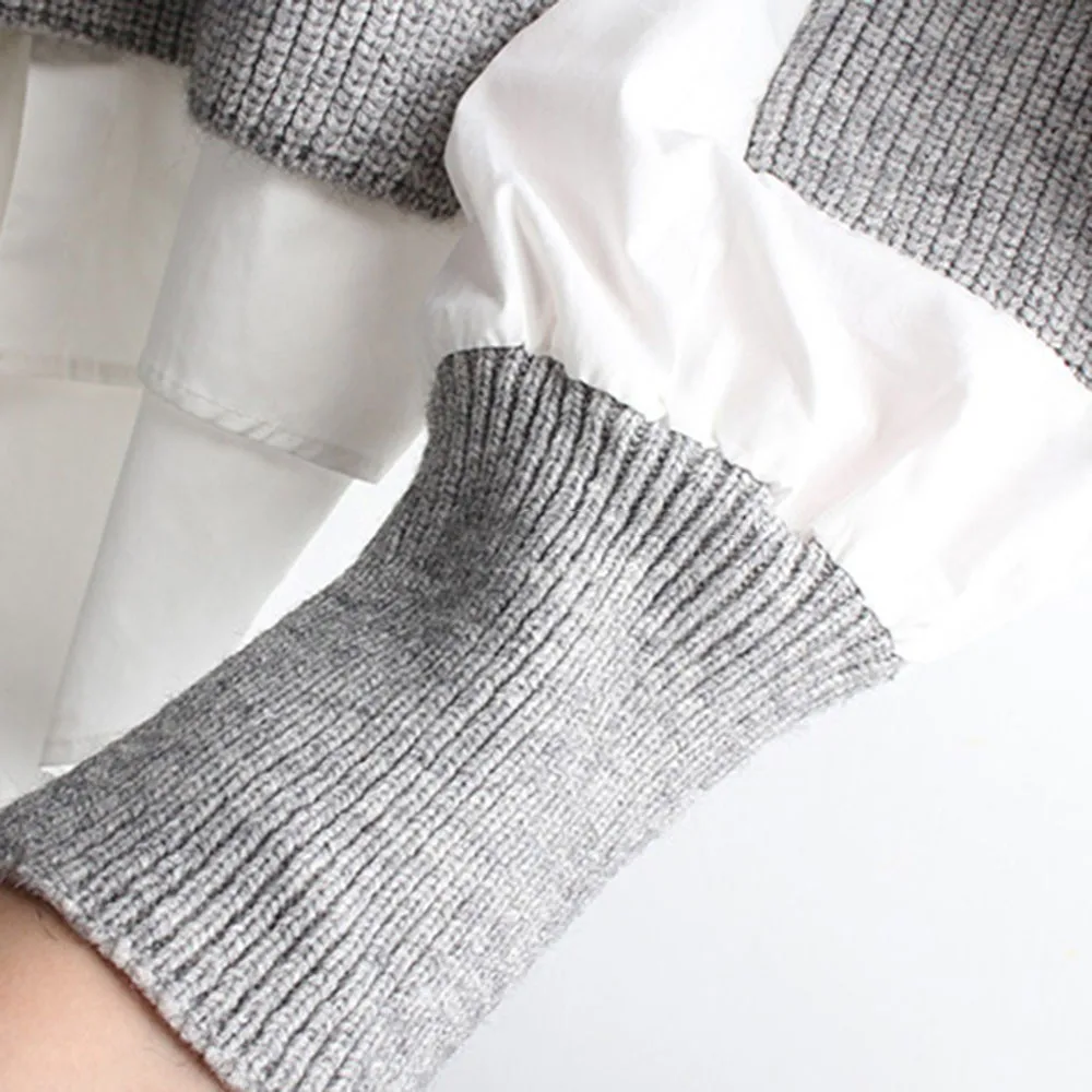 Fake Two-piece New Loose Solid Female Tops Chic Mid-length Sweater Sweaters Women 2020 2021 Winter Fashion Korean Japanese
Fake Two-piece New Loose Solid Female Tops Chic Mid-length Sweater Sweaters Women 2020 2021 Winter Fashion Korean Japanese