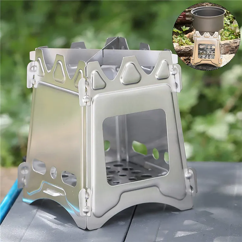 Wood Burning Stove Stainless Steel Portable Backpacking Camping Outdoor Firewood Furnace Lightweight Picnic Survival Cooking
Wood Burning Stove Stainless Steel Portable Backpacking Camping Outdoor Firewood Furnace Lightweight Picnic Survival Cooking