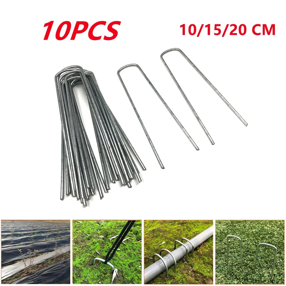 10Pcs U-shaped Ground Nail Metal Ground U Tent Pegs Gazebo Camping Tarpaulin Hooks 10/15/20 CM Length Outdoor Tent Accessories
10Pcs U-shaped Ground Nail Metal Ground U Tent Pegs Gazebo Camping Tarpaulin Hooks 10/15/20 CM Length Outdoor Tent Accessories