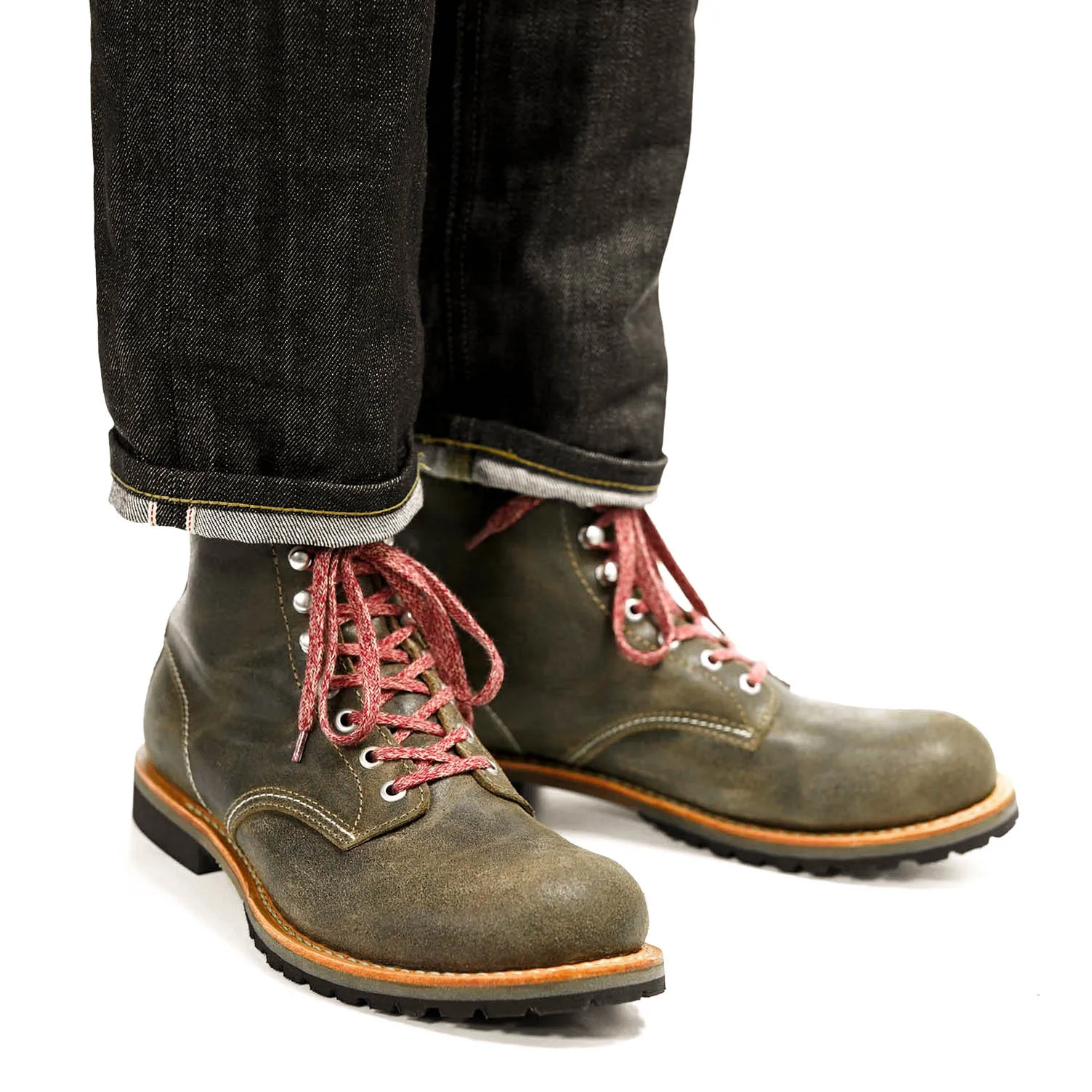 Men's Work Boots Goodyear-Welted Genuine Leather British Suede Retro Casual Motorcycle Boots
Men's Work Boots Goodyear-Welted Genuine Leather British Suede Retro Casual Motorcycle Boots