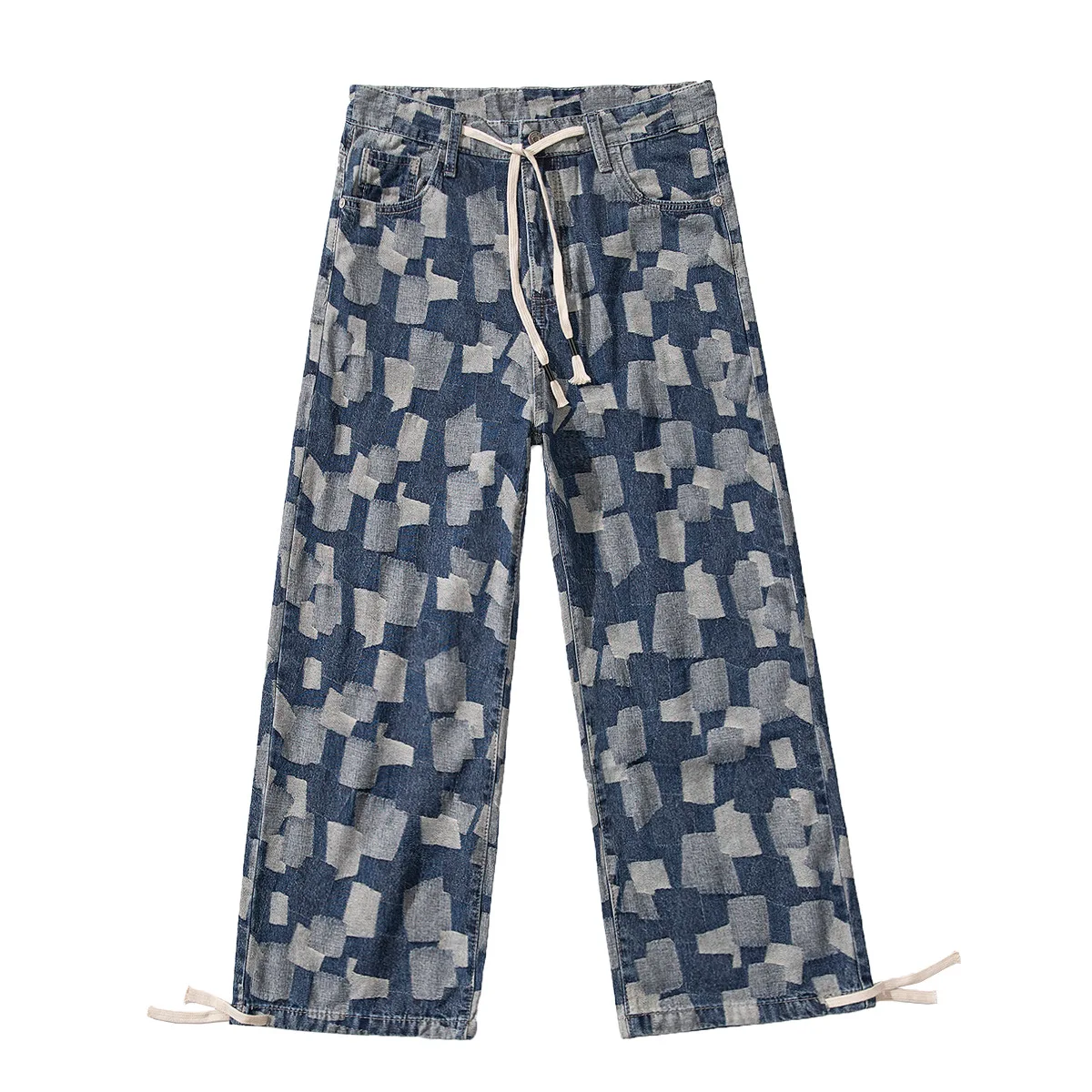 Jeans Women 2021 Contrasting Color Plaid Straight Loose Denim Trousers Bandage Tie Feet Vintage Street Hip Hop Wide Leg Pants
Jeans Women 2021 Contrasting Color Plaid Straight Loose Denim Trousers Bandage Tie Feet Vintage Street Hip Hop Wide Leg Pants
