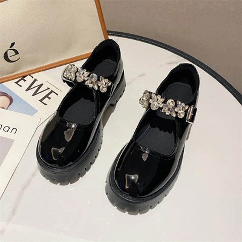 Новинка 2021, женские кожаные туфли, туфли-лодочки в британском стиле на платформе в стиле ретро со стразами, Туфли Мэри Джейн, черные дамские ...
Новинка 2021, женские кожаные туфли, туфли-лодочки в британском стиле на платформе в стиле ретро со стразами, Туфли Мэри Джейн, черные дамские ...