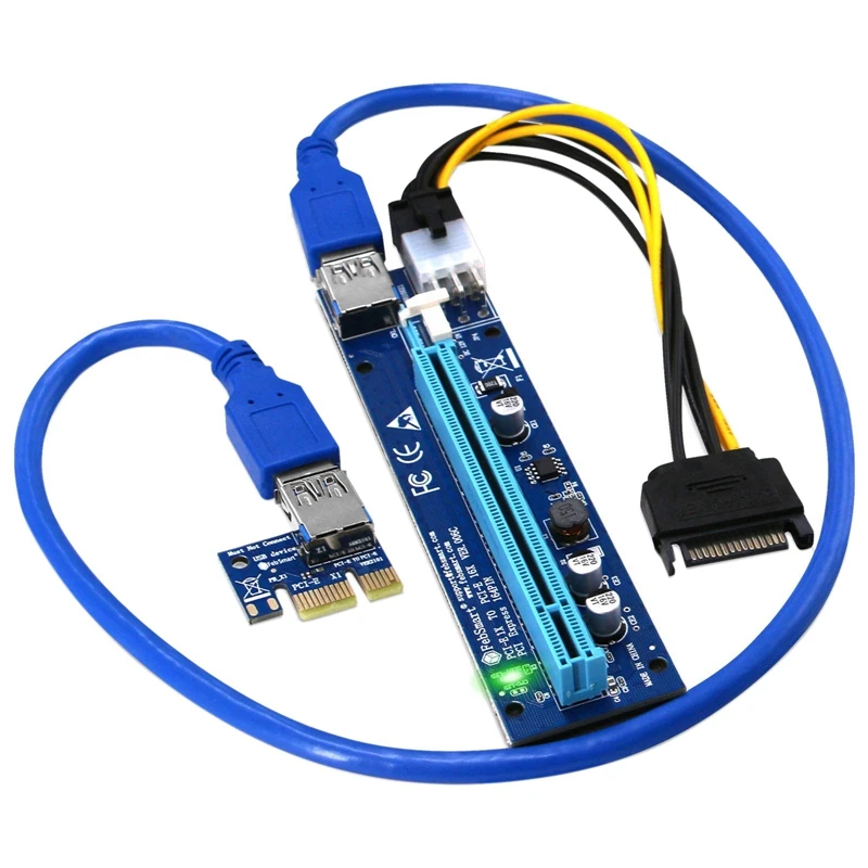 Удлинительный кабель для видеокарты PCI-E с 1X на 16X, USB-кабель, улучшенный источник питания, 6P, антивысокий, 2 шт.
Удлинительный кабель для видеокарты PCI-E с 1X на 16X, USB-кабель, улучшенный источник питания, 6P, антивысокий, 2 шт.