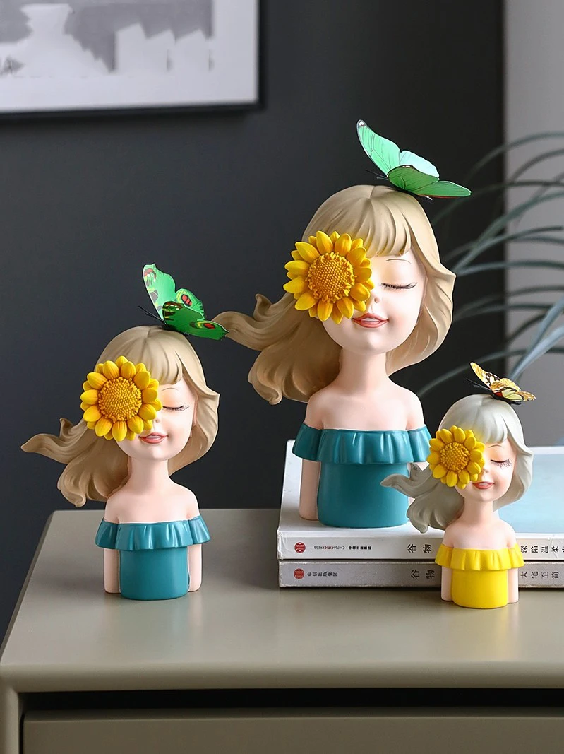 Modern Cute Healing Smile Girl Resin Ornaments Home Livingroom Desktop Figurines Craft Bookcase Cabinet Bar Sculpture Decoration
Modern Cute Healing Smile Girl Resin Ornaments Home Livingroom Desktop Figurines Craft Bookcase Cabinet Bar Sculpture Decoration