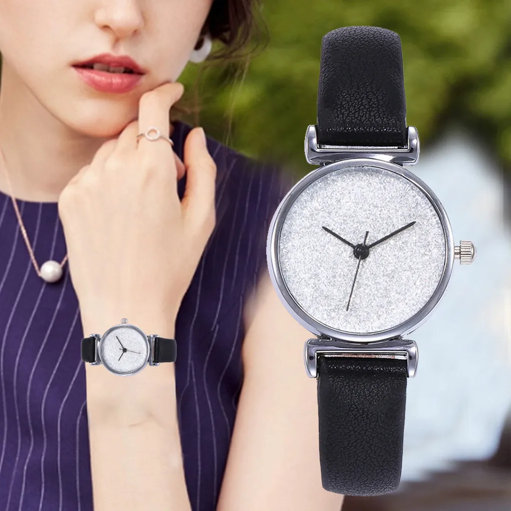 Quartz Watch Starry Sky Minimal Simple Watch for Women 2021 Fashion Temperament Leather Strap Clock Wristwatch Montre Femme
Quartz Watch Starry Sky Minimal Simple Watch for Women 2021 Fashion Temperament Leather Strap Clock Wristwatch Montre Femme