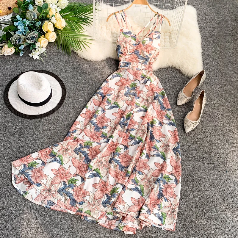 Holiday Vacation Beach Dresses Women Strapless Floral Print Slim A-line Camisole Dress Casual Long Party Vestidos 2021 Summer
Holiday Vacation Beach Dresses Women Strapless Floral Print Slim A-line Camisole Dress Casual Long Party Vestidos 2021 Summer